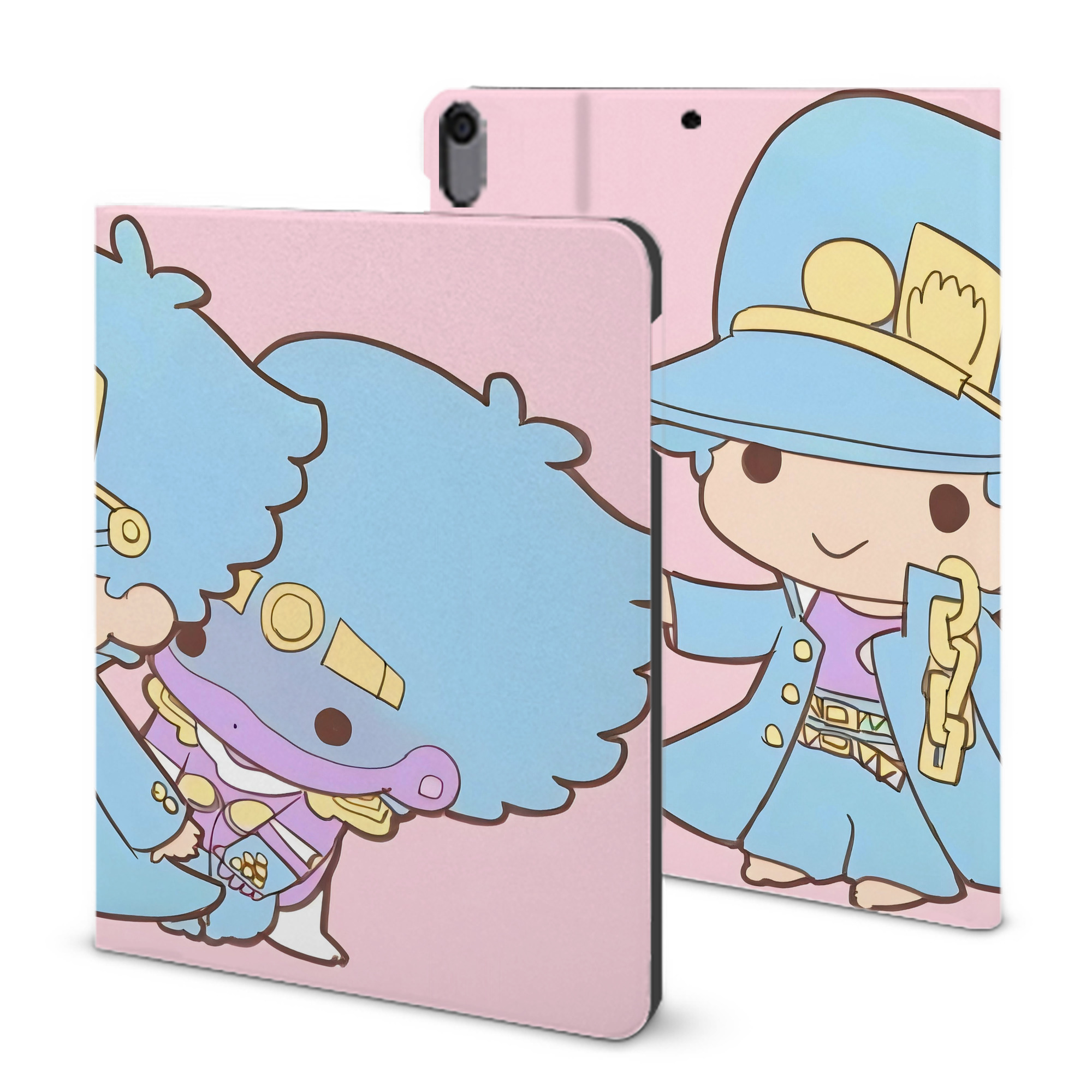 （画像用） ジョジョの奇妙な冒険 JoJo's Bizarre Adventure IPad ケース ブック型 PUレザー TPU 耐衝撃 軽量 薄型 ペン収納なし 全面保護 IPad 各モデル対応
